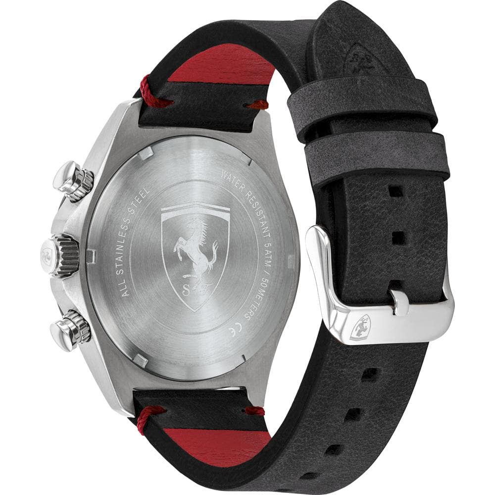 FERRARI PILOTA EVO LEATHER STRAP WATCH 0830710 MEN'S WATCH - H2 Hub Watches