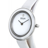 BERING 33128-854 WHITE LEATHER WOMEN WATCH
