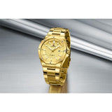 NAVIFORCE NF9200S G/G QUARTZ GOLD STAINLESS STEEL DATE LUMINOUS SCALES MEN'S WATCH