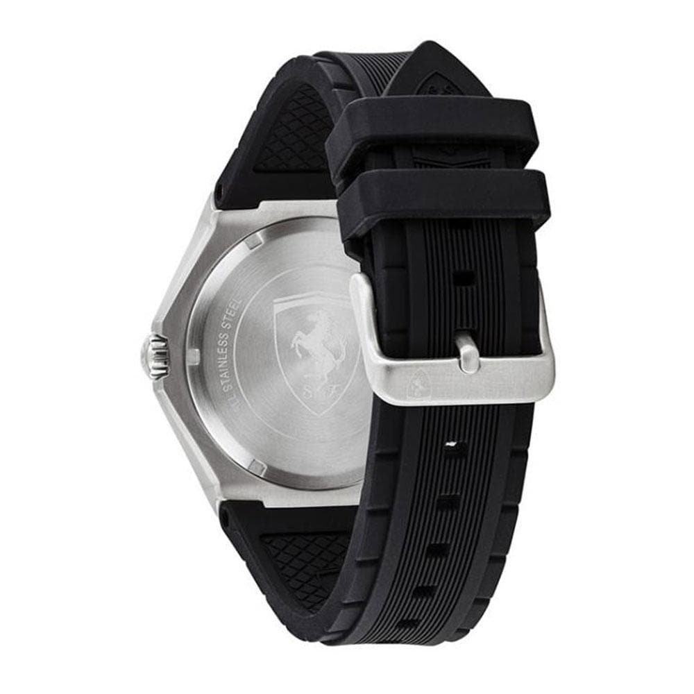 FERRARI ASPIRE 0830556 BLACK SILICONE STRAP MEN'S WATCH - H2 Hub Watches