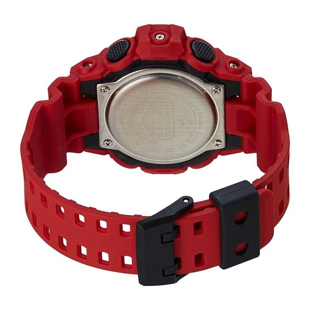 CASIO G-SHOCK GA-700-4ADR DIGITAL QUARTZ RED RESIN MEN'S WATCH - H2 Hub Watches