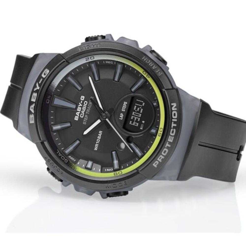 CASIO BABY-G BGS-100-1ADR DIGITAL QUARTZ BLACK RESIN WOMEN'S WATCH - H2 Hub Watches