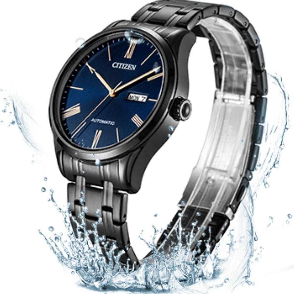 CITIZEN NH8365-86MB AUTOMATIC BLACK STAINLESS STEEL MEN'S WATCH - H2 Hub Watches