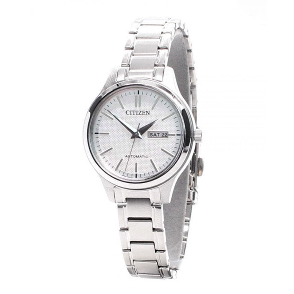 CITIZEN PD7140-58AB AUTOMATIC SILVER STAINLESS STEEL WOMEN'S WATCH - H2 Hub Watches