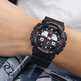 CASIO G-SHOCK GA-100-1A4DR DIGITAL QUARTZ BLACK RESIN MEN'S WATCH - H2 Hub Watches