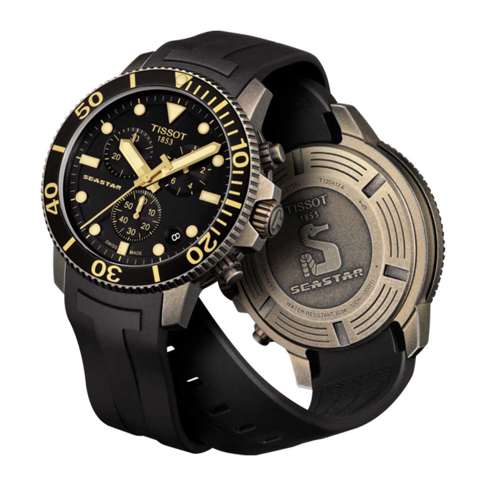 TISSOT T1204173705101 SEASTAR 1000 CHRONOGRAPH MEN'S WATCH - H2 Hub Watches
