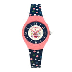 CATH KIDSTON QUARTZ MALLORY BUNCH PINK PLASTIC CKL027UP DOTS SILICONE STRAP LADIES WATCH - H2 Hub Watches