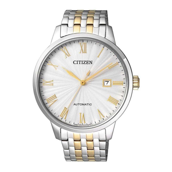 CITIZEN NJ0084-59A AUTOMATIC SILVER STAINLESS STEEL MEN'S WATCH - H2 Hub Watches