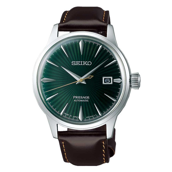 SEIKO PRESAGE SRPD37J1 COCKTAIL TIME MOCKINGBIRD GREEN MEN'S WATCH - H2 Hub Watches