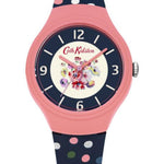 CATH KIDSTON QUARTZ MALLORY BUNCH PINK PLASTIC CKL027UP DOTS SILICONE STRAP LADIES WATCH - H2 Hub Watches