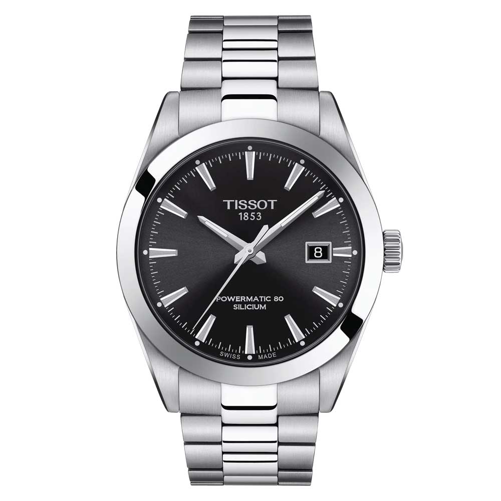 TISSOT T1274071105100 POWERMATIC 80 SILICIUM MEN'S WATCH - H2 Hub Watches