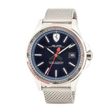 FERRARI SCUDERIA PILOTA ANALOG QUARTZ SILVER STAINLESS STEEL 0830511 MEN'S WATCH - H2 Hub Watches