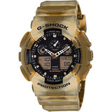 CASIO G-SHOCK GA-100MM-5ADR DIGITAL QUARTZ BROWN RESIN MEN'S WATCH - H2 Hub Watches
