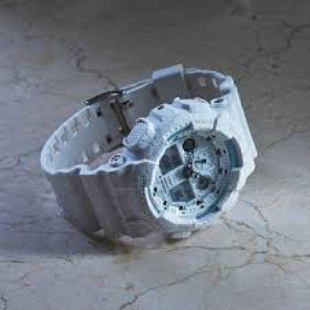 CASIO G-SHOCK GA-100CG-7ADR DIGITAL QUARTZ WHITE RESIN MEN'S WATCH - H2 Hub Watches