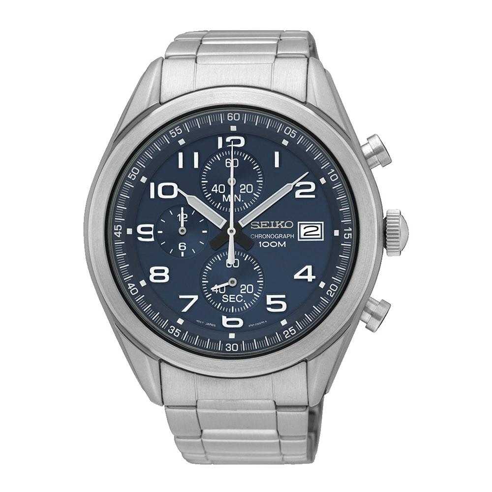 SEIKO GENERAL SSB267P1 CHRONOGRAPH STAINLESS STEEL MEN'S SILVER WATCH - H2 Hub Watches