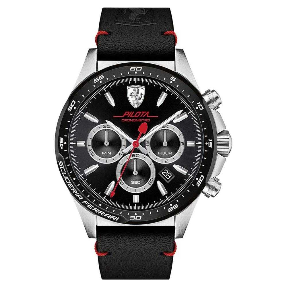 FERRARI SCUDERIA PILOTA CHRONOGRAPH 0830389 MEN'S WATCH - H2 Hub Watches