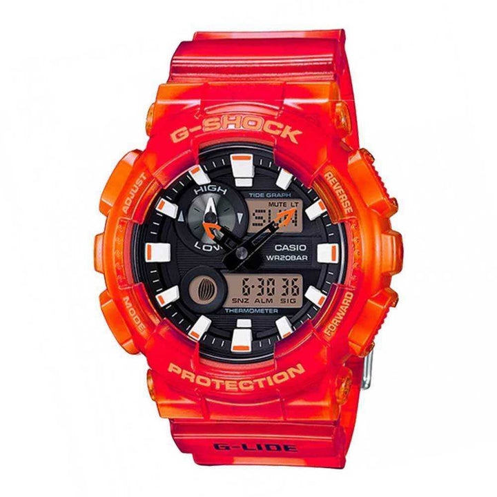 CASIO G-SHOCK GAX-100MSA-4ADR G-LIDE DIGITAL QUARTZ ORANGE RESIN UNISEX'S WATCH - H2 Hub Watches