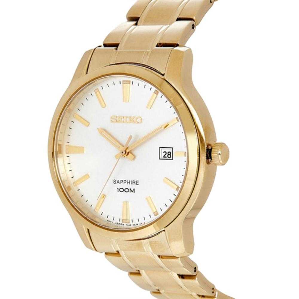 SEIKO GENERAL SGEH70P1 ANALOG STAINLESS STEEL MEN'S GOLD WATCH - H2 Hub Watches