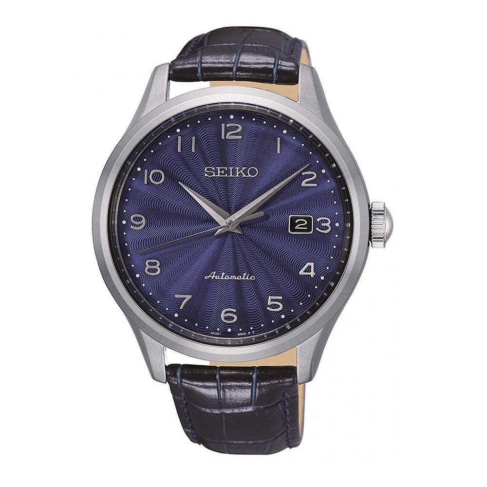 SEIKO GENERAL SRPC21K1 AUTOMATIC MEN'S BLUE LEATHER STRAP WATCH - H2 Hub Watches