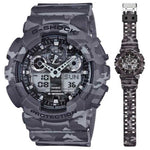CASIO G-SHOCK GA-100CM-8ADR DIGITAL QUARTZ GREY CAMO RESIN MEN'S WATCH - H2 Hub Watches