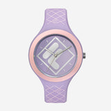Fila Purple Dial And Silicone Strap Women Watch 38-342-006