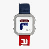 Fila White Dial Multicolor Silicon/Nylon Strap Unisex Watch 38-6088-106