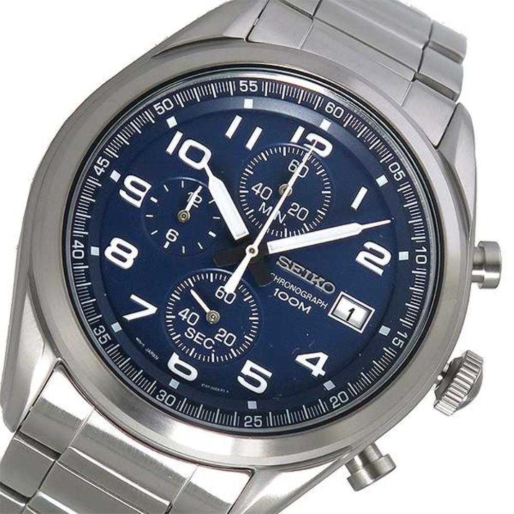 SEIKO GENERAL SSB267P1 CHRONOGRAPH STAINLESS STEEL MEN'S SILVER WATCH - H2 Hub Watches