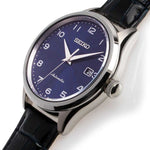SEIKO GENERAL SRPC21K1 AUTOMATIC MEN'S BLUE LEATHER STRAP WATCH - H2 Hub Watches