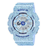 CASIO BABY-G BA-110DC-2A3DR DIGITAL QUARTZ BLUE RESIN WOMEN'S WATCH - H2 Hub Watches