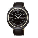 SEIKO GENERAL RECRAFT SRPC15K1 AUTOMATIC MEN'S BLACK LEATHER STRAP WATCH - H2 Hub Watches
