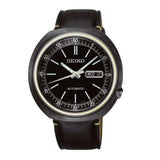SEIKO GENERAL RECRAFT SRPC15K1 AUTOMATIC MEN'S BLACK LEATHER STRAP WATCH - H2 Hub Watches