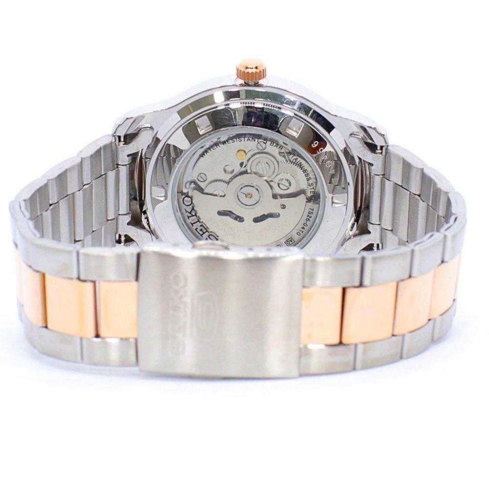 SEIKO 5 CLASSIC SNKP18K1 AUTOMATIC STAINLESS STEEL MEN'S TWO TONE WATCH - H2 Hub Watches