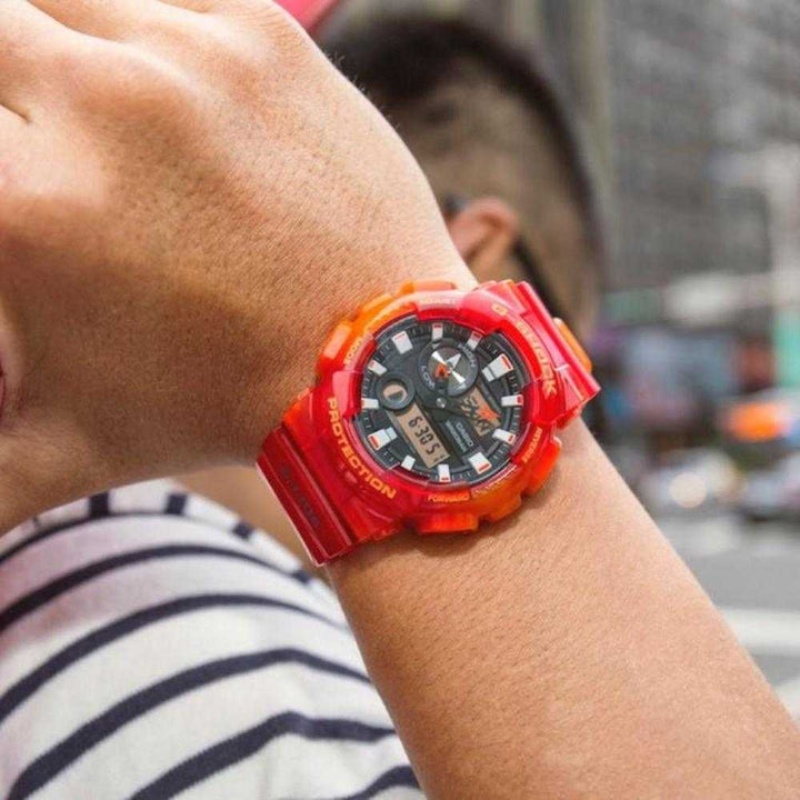 CASIO G-SHOCK GAX-100MSA-4ADR G-LIDE DIGITAL QUARTZ ORANGE RESIN UNISEX'S WATCH - H2 Hub Watches