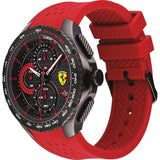 FERRARI SCUDERIA PISTA 0830727 RUBBER RED STRAP MEN'S WATCH