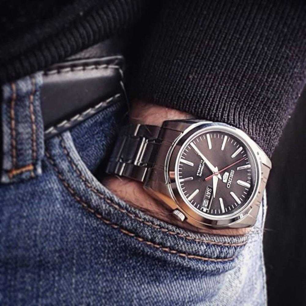 SEIKO 5 SNKL45K1P AUTOMATIC STAINLESS STEEL MEN'S WATCH - H2 Hub Watches