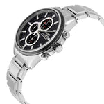SEIKO GENERAL SSC255P1 SOLAR CHRONOGRAPH STAINLESS STEEL MEN'S SILVER WATCH - H2 Hub Watches