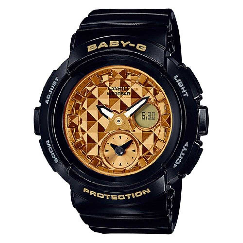 CASIO BABY-G BGA-195M-1ADR DIGITAL QUARTZ BLACK RESIN WOMEN'S WATCH - H2 Hub Watches