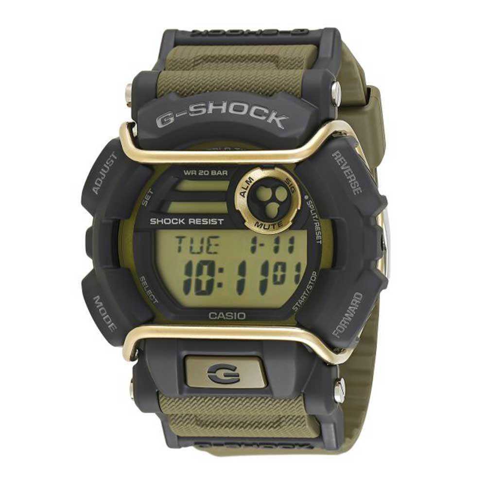 CASIO G-SHOCK GD-400-9DR DIGITAL QUARTZ GREY GREEN RESIN MEN'S WATCH - H2 Hub Watches