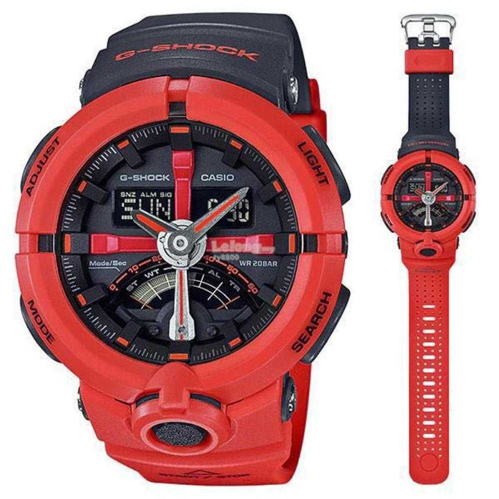 CASIO G-SHOCK GA-500P-4ADR DIGITAL QUARTZ RED RESIN MEN'S WATCH - H2 Hub Watches