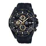 CASIO EDIFICE EFR-556PB-1AVUDF CHRONOGRAPH BLACK STAINLESS STEEL RESIN STRAP MEN'S WATCH - H2 Hub Watches