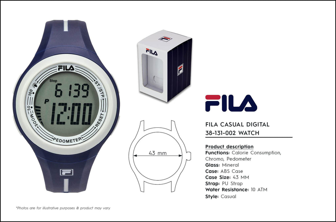 FILA DIGITAL QUARTZ 38-131-002 UNISEX'S WATCH - H2 Hub Watches