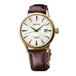 SEIKO PRESAGE SRPB44J1 AUTOMATIC MEN'S BROWN LEATHER STRAP WATCH - H2 Hub Watches