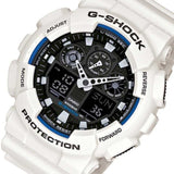 CASIO G-SHOCK GA-100B-7ADR DIGITAL QUARTZ WHITE RESIN MEN'S WATCH - H2 Hub Watches