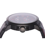 NAVIFORCE NF9028 B/B/R BLACK LEATHER MEN'S WATCH - H2 Hub Watches