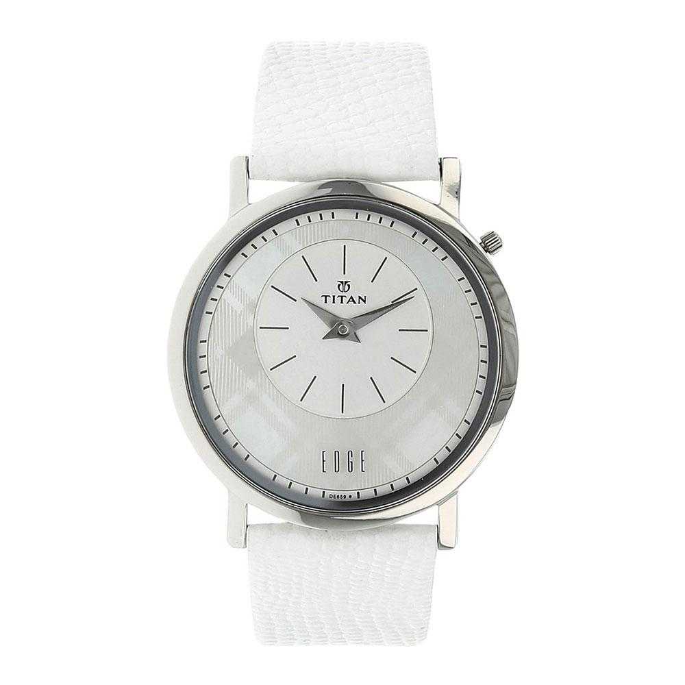 TITAN EDGE WHITE DIAL 2552SL01 WOMEN'S WATCH - H2 Hub Watches
