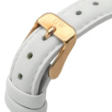 DANIEL WELLINGTON CLASSIC PETITE BONDI ROSE GOLD STAINLESS STEEL DW00100189 WHITE LEATHER STRAP WOMEN'S WATCH