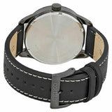 SEIKO GENERAL SNE477P1 SOLAR BLACK LEATHER STRAP MEN'S WATCH