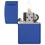CLASSIC ROYAL BLUE MATTE ZIPPO LOGO LIGHTER #229ZL