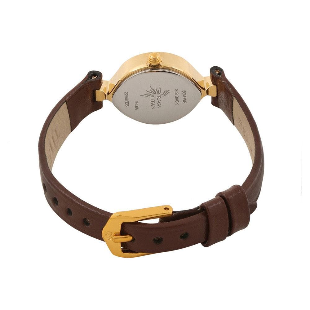 TITAN ANALOG RED DIAL  2296YL04 WOMEN'S WATCH - H2 Hub Watches