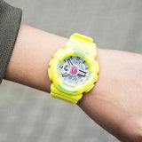 CASIO BABY-G BA-110CA-9ADR DIGITAL QUARTZ YELLOW RESIN WOMEN'S WATCH - H2 Hub Watches